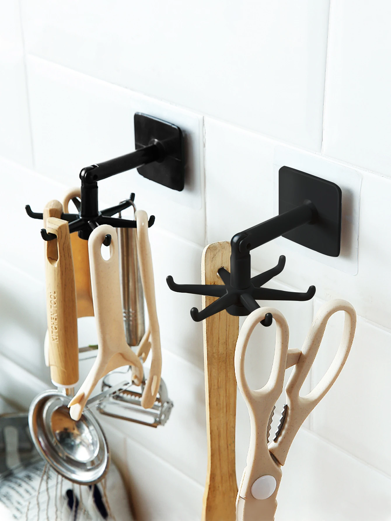 “360 degree rotating kitchen utensil hanger”
“no drill utensil hook for small kitchens”
“under cabinet cooking utensil hanger”
“space saving kitchen hanging hook”
“adhesive rotatable utensil hanger”
“compact kitchen organizer hook”
"kitchen organizing"